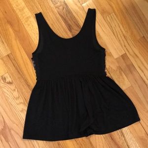Decree Tops - Black sequin tank top. Cute! Decree Tops - Black sequin tank top. Cute!